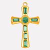 Strass-Accessoires Religiöse Christus-Edelstahl-Anhänger Für Schmuckherstellung Zubehör Kreuz-Anhänger Handgefertigtes Material