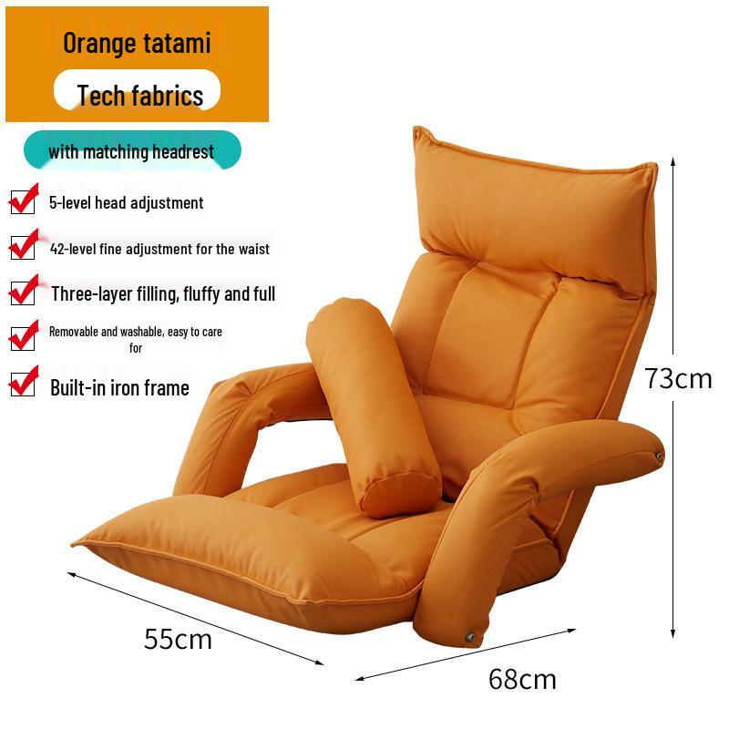 Convertible Balcony Tatami Recliner Chair – Dormitory Sofa Bed for Relaxation