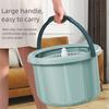Self-separating Rotary Mop and Bucket Set Extended Handle Hand-Free Spin Floor Cleaner Tool Save Space Self Wringing