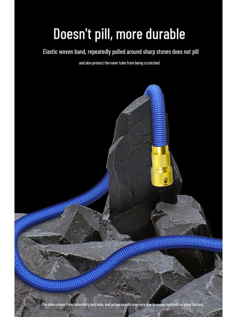 High-Pressure Car Wash Water Gun with Telescopic Hose and Powerful Nozzle for Home Use