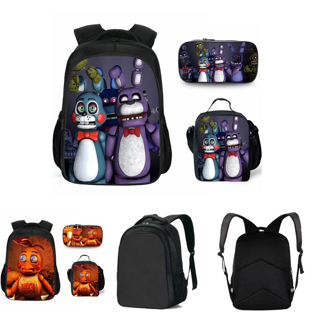 Lebhaftes Five Nights At Freddys Rucksack-Set mit Lunchtasche und Federmäppchen