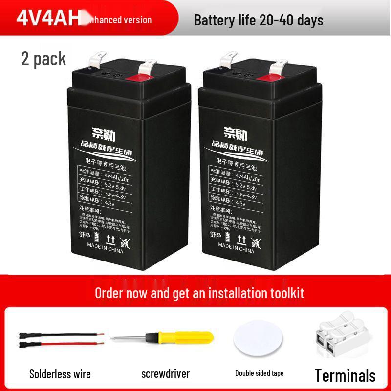 Maintenance-Free 4V4AH Lithium Lead-Acid Battery for Electronic Platform Weighing Scales