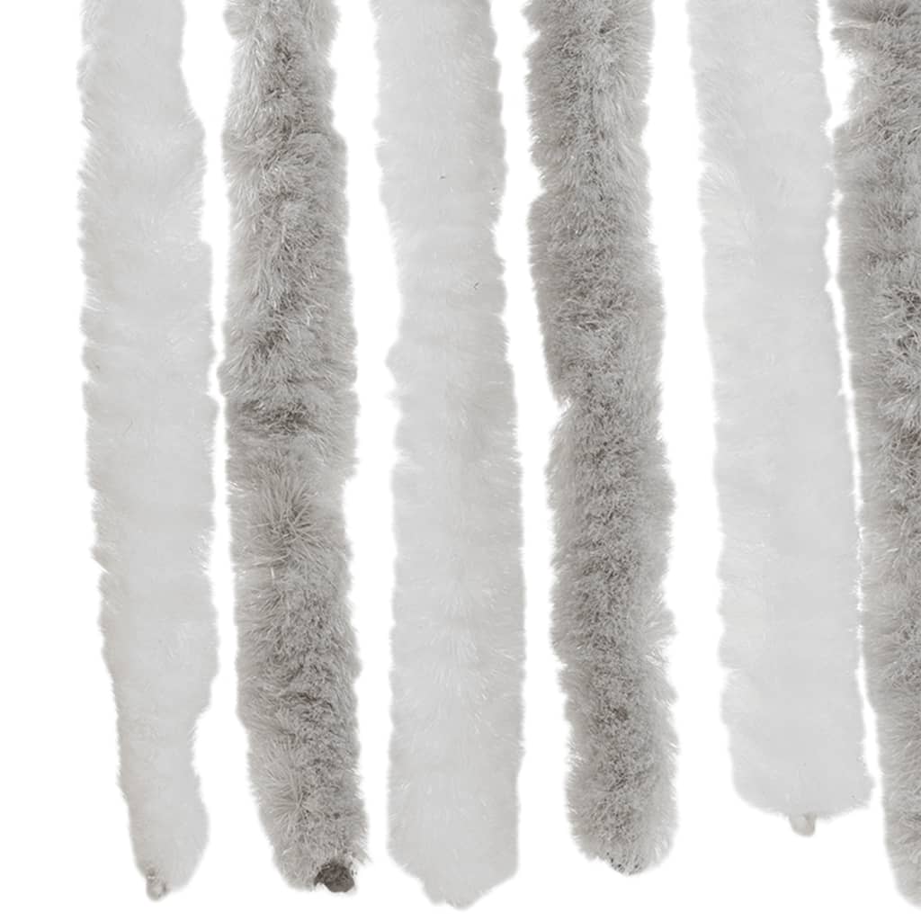 Vidaxl Zasłona Przeciwko Owadom, Jasnoszaro-Biała, 90X200 Cm, Szenil