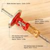 High-Precision Wheel Marking Gauge with Dual Cutter, Woodworking Scribing Tool, Marking Guide, Knob Adjustment, Portable Woodworking Wheel Scriber, Co