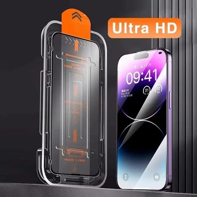 3 ks HD prachotěsná instalační ochrana obrazovky pro Samsung Galaxy S25 S24 S23 Ultra S22 S21 Plus S25 Edge S24 S23 FE Snadná instalace Tvrzené sklo