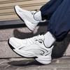 Autumn new trend retro thick sole heightening dad shoes leather surface fashion men's shoes wear-resistant non-slip casual sports shoes