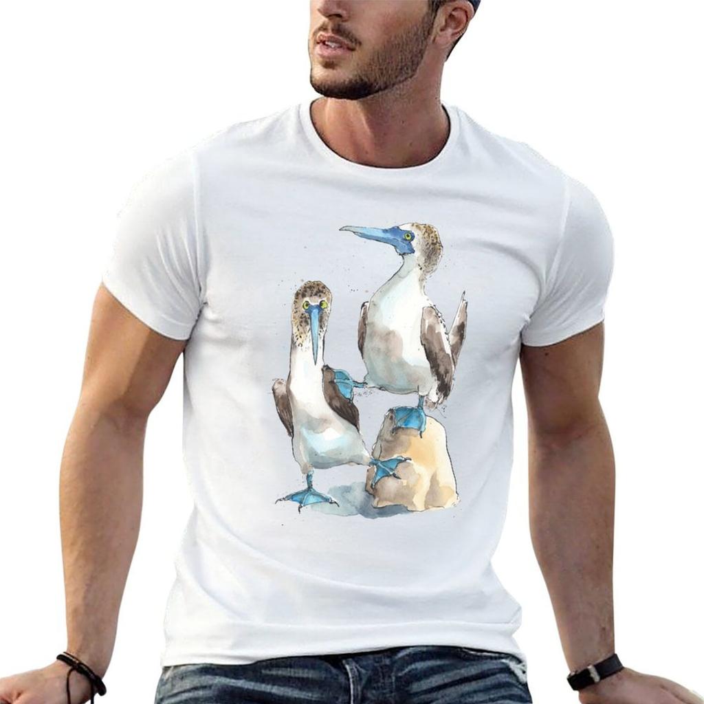 Argumentative Blue footed Boobies! T-Shirt cotton t shirts man 100% essential t shirt t shirts