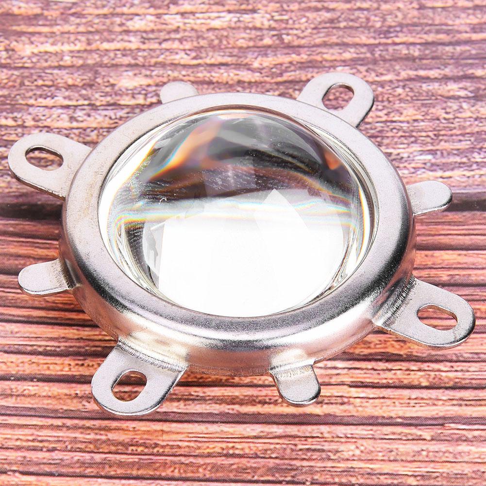 44mm Optical Glass Lens 50mm Reflector Collimator Cup Fixed Bracket for 20 100W LED Light(60 Degrees  )