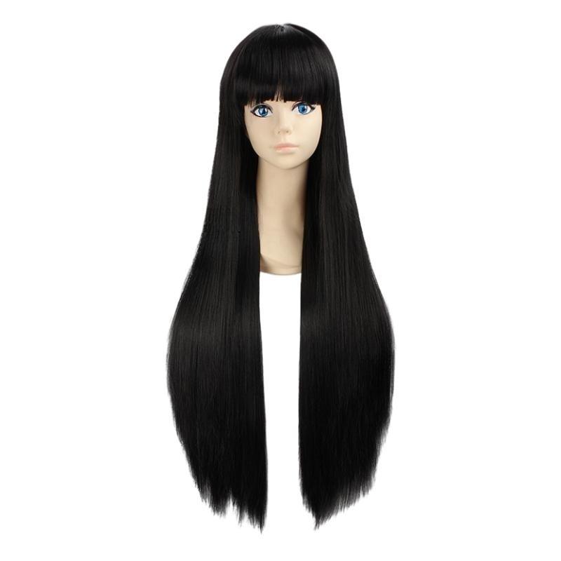 Anime Inuyasha Kiky Kikyō Cosplay Costume Witch Japanese Kimono Performance Clothes Wig with Tops Skirt Uniform Halloween Party