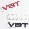 For Audi RS3 3D Metal Car Fender Side Emblem V6T V8T Logo For Audi S4 A4 B7 V6T Sticker A6 Golf 4 C7 SQ7 Q8 R8 S8 RS8 V8T Badge Accessories