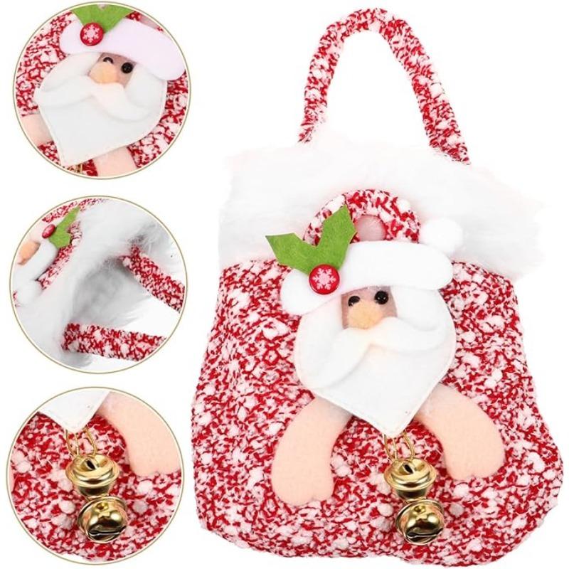 Christmas Gift Bag Simulation Santa Claus Snowman Elk Christmas Eve Gift Bag Candy Bag Packing Tote Bag Christmas Decoration