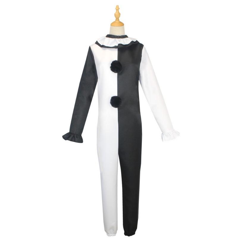 Horror movie broken soul clown costume stage performance suit