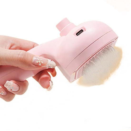 Cat Steam Brush for Grooming And Shedding Self-Cleaning Pet Comb with Mist Spray 4 In 1 Rechargeable Deshedding Tool for Dogs Cats Long Short