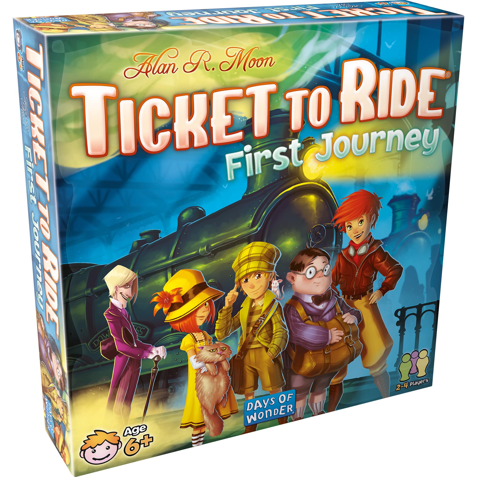 

Days of Wonder Ticket to Ride First Journey Board Game Fun and Easy for Young Train Strategy Game for Kids Family Game for Ages Minutes Play Time -