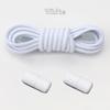 Round Elastic Laces without ties Metal Buckle Shoelace Sneakers Flat Shoes no tie shoelaces Shoe Accessories 1Pair/2Pair
