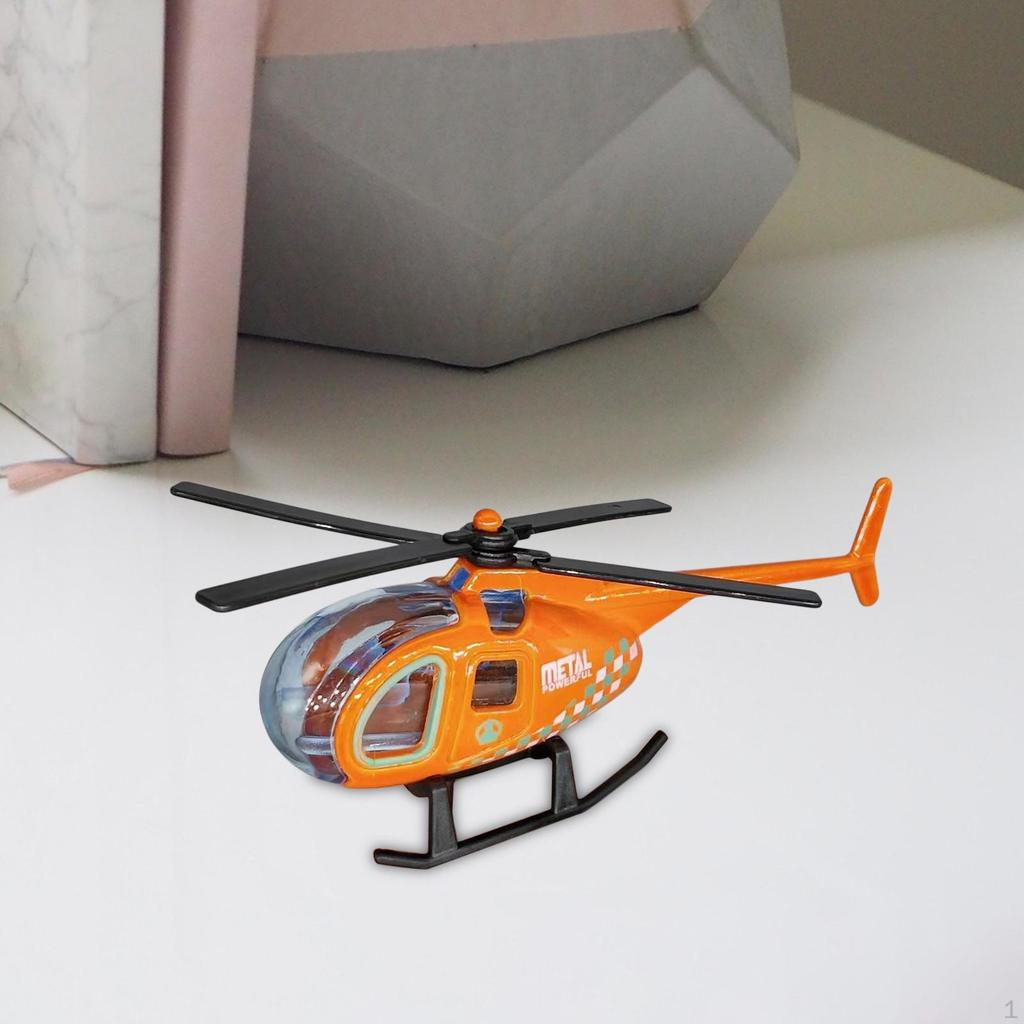 1/64 Diecast Alloy Helicopter Collection Aircraft Desktop Display Metal Model Airplane Toy for Boys