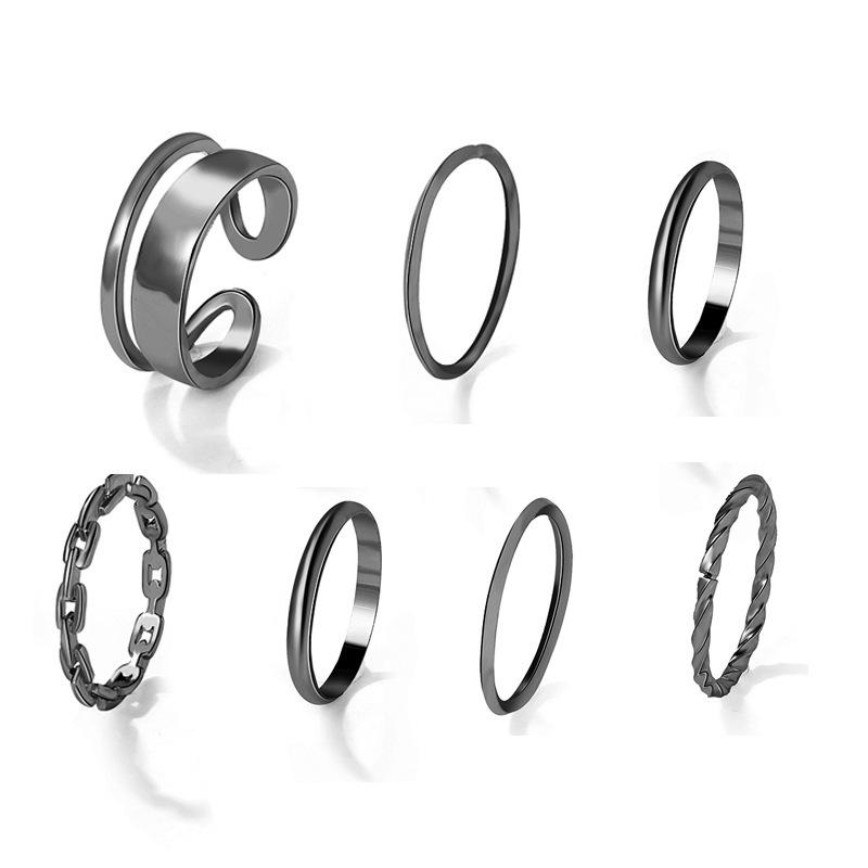 22-Piece Women's Ring Set: Star, Moon, Butterfly, Geometric, Heart Designs
