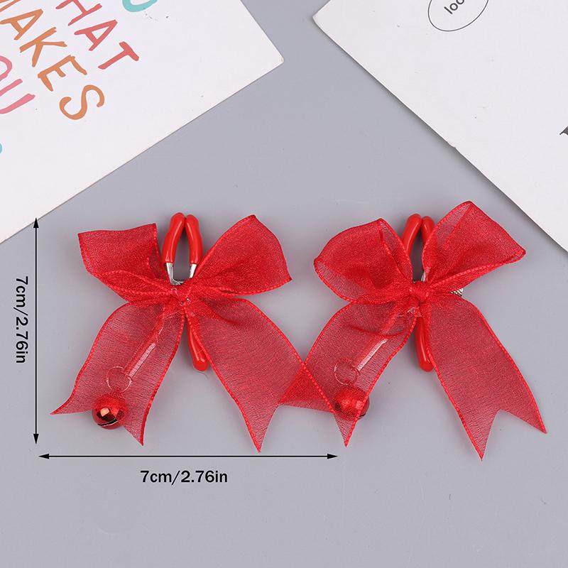 1 Pair Bells Lace Metal Bondage Nipple Clamps Chain Clips Labia Slave Women Toys Adult Sex Games Breast Stimulate