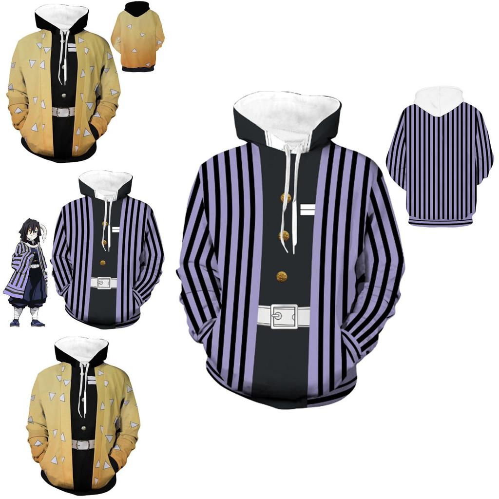 Slayer Kimetsu No Yaiba 3d Hoodie Sweatshirt With Comfortable Soft Material**