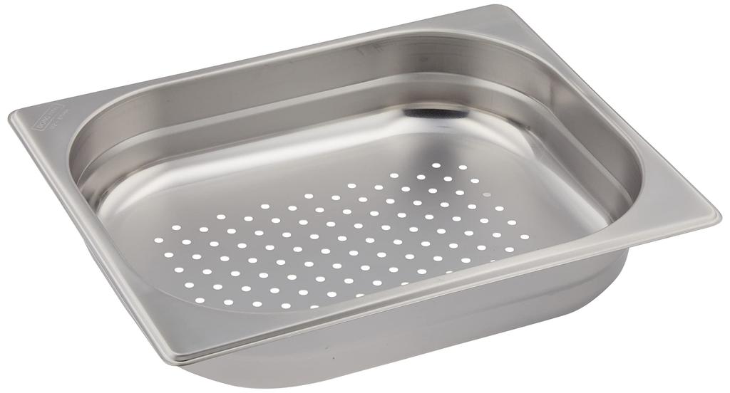 Endo Shoji TKG Hotel Pan, Perforated, Durable and Corrosion-Resistant, Made of 18-8 Stainless Steel, 1/2 Size, 65mm Depth. The Donnam Hotel Pan Series