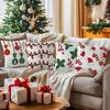 Christmas Themed Decor Pillowcase Printed Polyester 40/45/50Cm Throw Pillowcover Decorative Sofa Cushion Pillowslip Home Decor