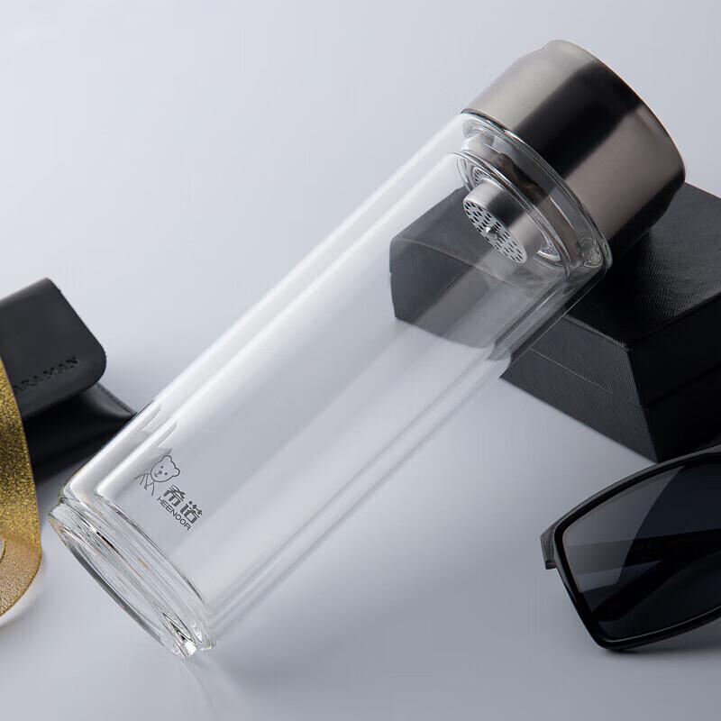 Cenno XN-6772 Double-Wall Glass Tea Tumbler with Filter