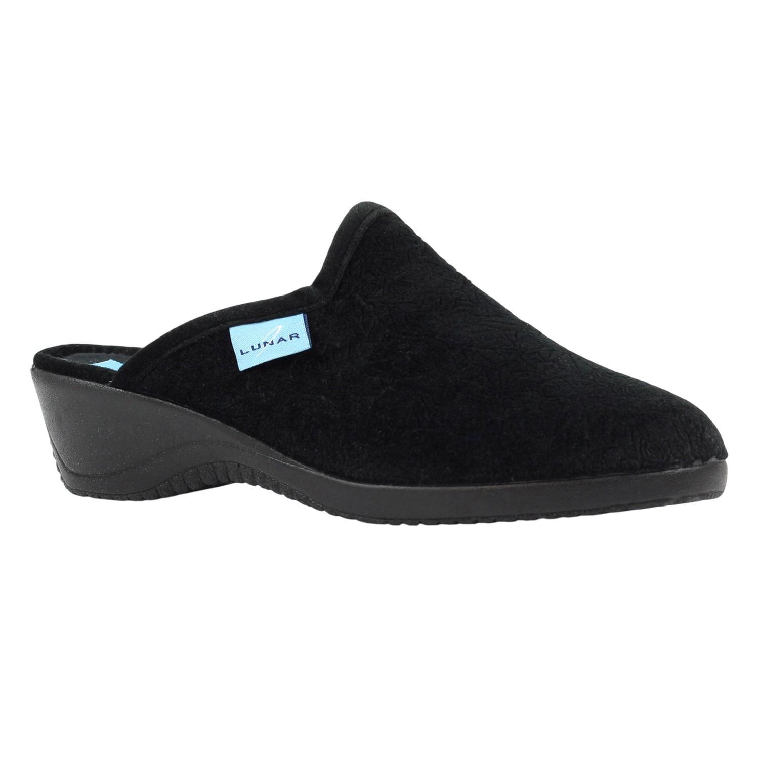 Lunar Dames/Dames Audrey Muilezelslippers 8 UK zwart