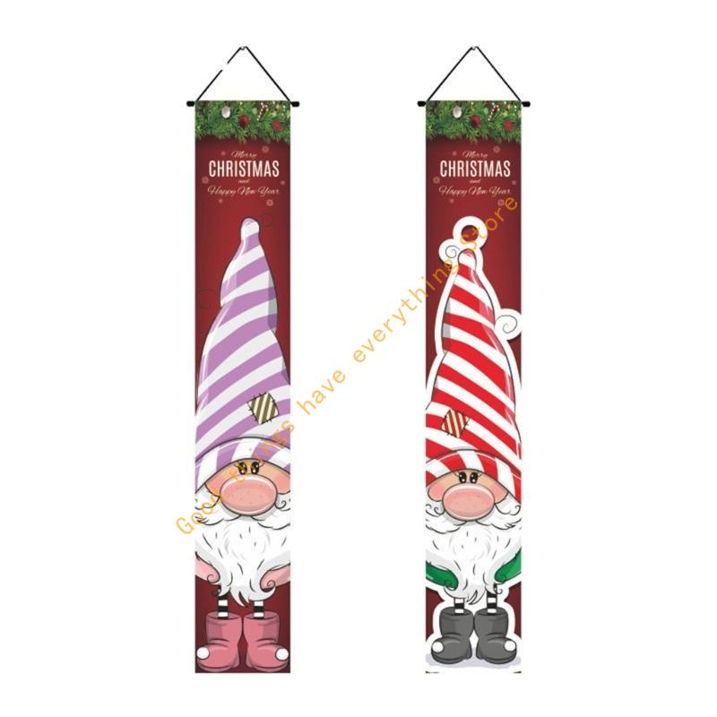 2025 New Year Nutcrackers Soldier Decoration Couplet Santa Hanging Flag 55KF