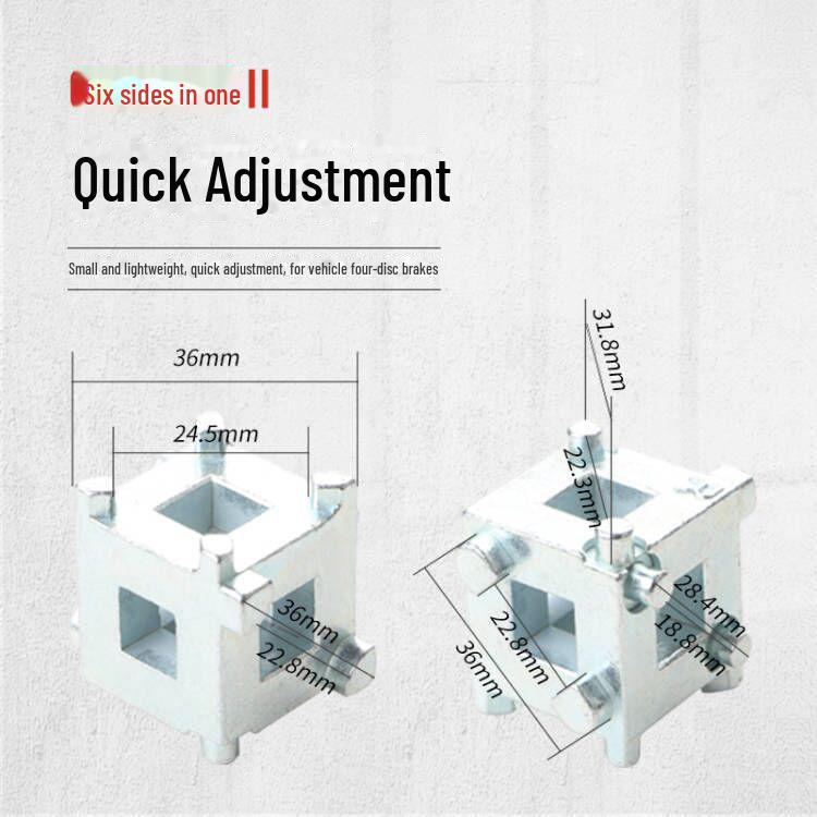 Multi-Function Disc Brake Pad & Cylinder Adjustment Tool