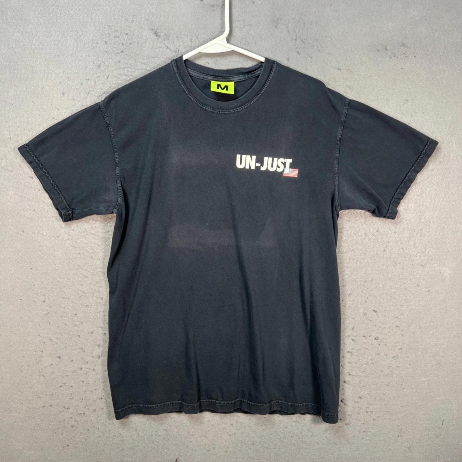 

Supervsn Studios Mens Medium Un-Just Graphic T-Shirt Black Do Better S