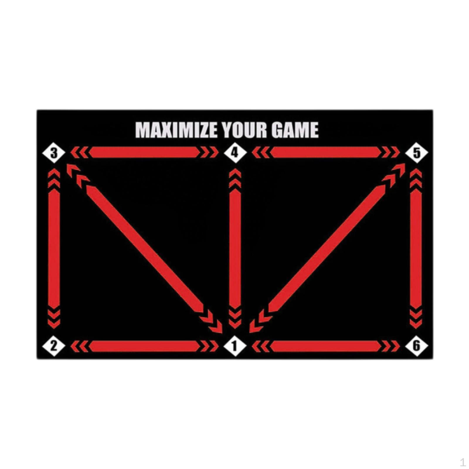 

Футбольный тренировочный коврик Mastery Portable Lightweight Anti Slip Silence Agility Footstep красный