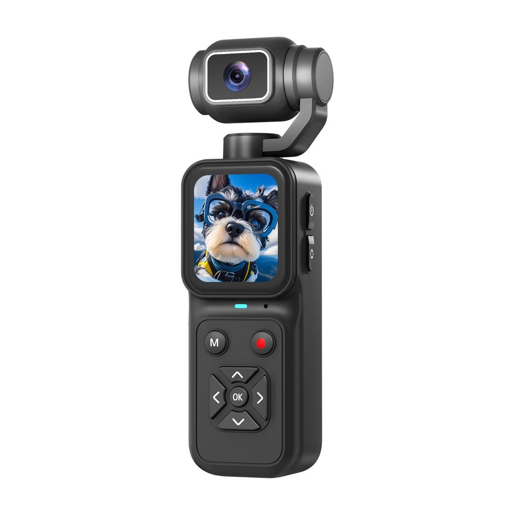 Compact Action Vlog Manual Rotating 16x Digital OTG Transfer Function Camera, 1080P, 48MP, Camera, 180° Lens, Zoom,