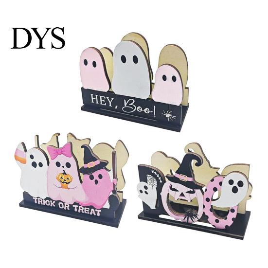 Cute Pumpkin Theme Storage Halloween Wooden Napkin Holder, Ghost Tabletop Decor for Kitchen Dining Room, Cartoon Style Rack Spooky Paper Towel