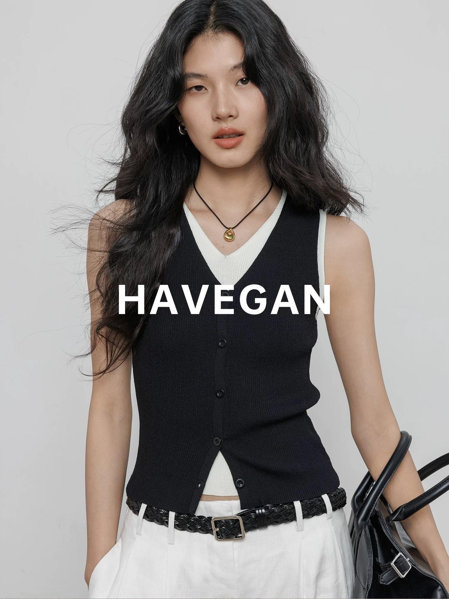 

Women s Slim V-Neck Knitted Vest - Sleeveless, High-Quality Korean Style, Summer 2026 One Size