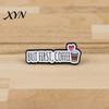 Coffee Lover Brooch Pin, Slogan Design Brooch, Thickened Zinc Alloy Badge, Enamel Paint Stable Buckle Pins for Clothes Hats Backpacks Pin