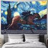 Racing Under The Starry Night Tapestry Game Esports Room Theme Personalized Room Decor Popular bedroom decoration tapestry