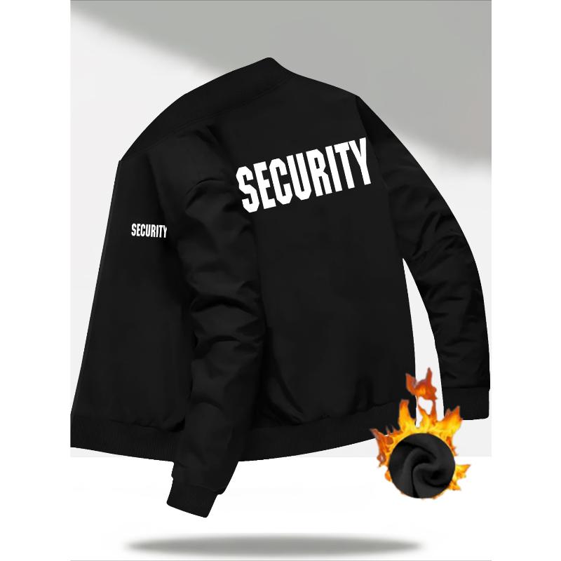 Solid Color Men s Fleece Baseball Coat, Cozy Warm & Durable, Perfect for Winter Commute & Casual S