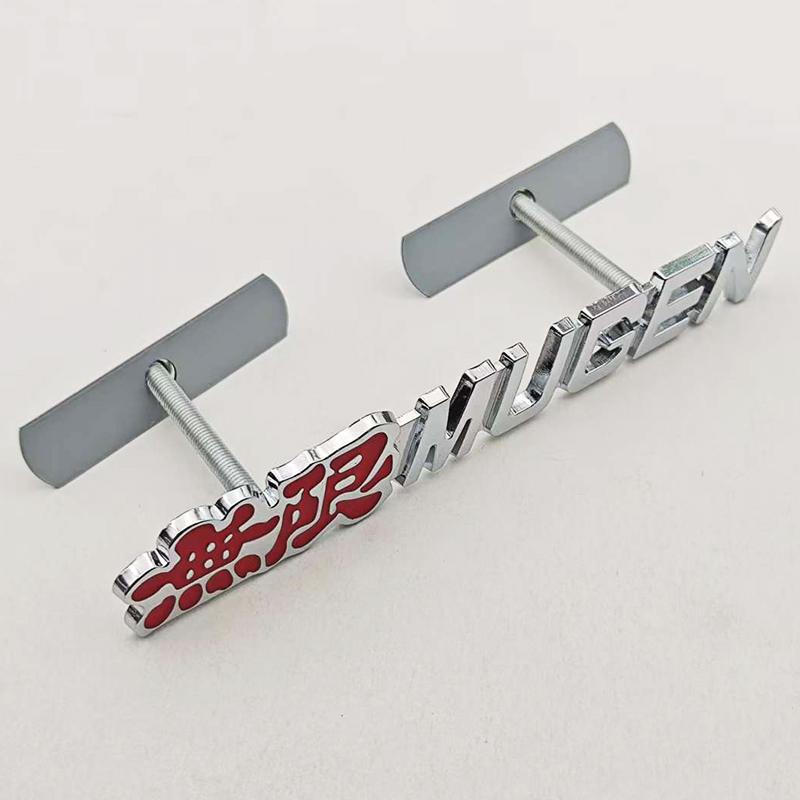 

3D Metal Car Sticker Badge Logo Mugen Emblem Front Grill Badge For Honda Civic Type R FN2 FK8 Fit Jazz RS CRX Auto Accessories