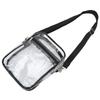 Clear Messenger Bag Stadium Approved Transparent PVC Shoulder Bag for Work Business L