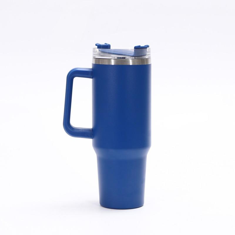 Large Capacity 40oz Stainless Steel Travel Mug With Straw Lid Vacuum Insulated Car Office Outdoor Use