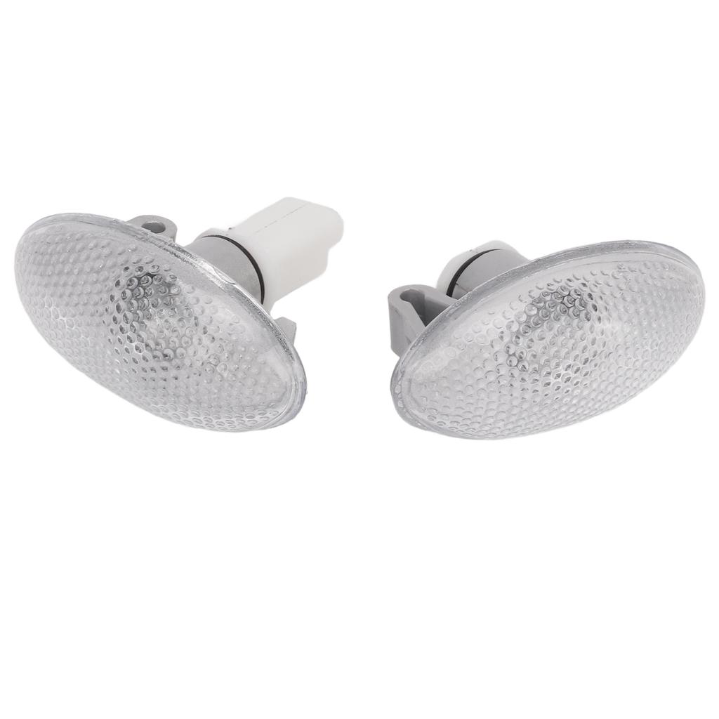 2PCS LED Side Indicator Repeater Light 632574 Side Marker Lamp Set Replacement for Peugeot 206 607 407 1007