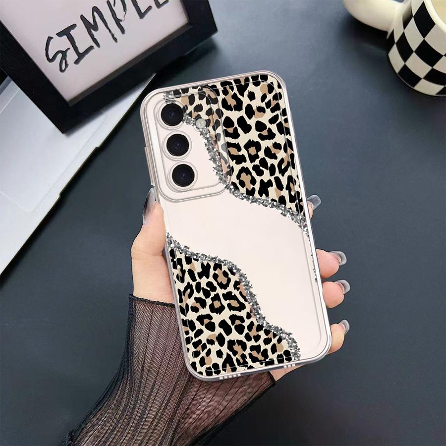 Minimalist Leopard Print Case for Samsung Galaxy A57 A54 A15 A34 A35 A55 A56 A25 A51 A36 A37 A52 A14 A16 A52 A17 A26 A24 Phone