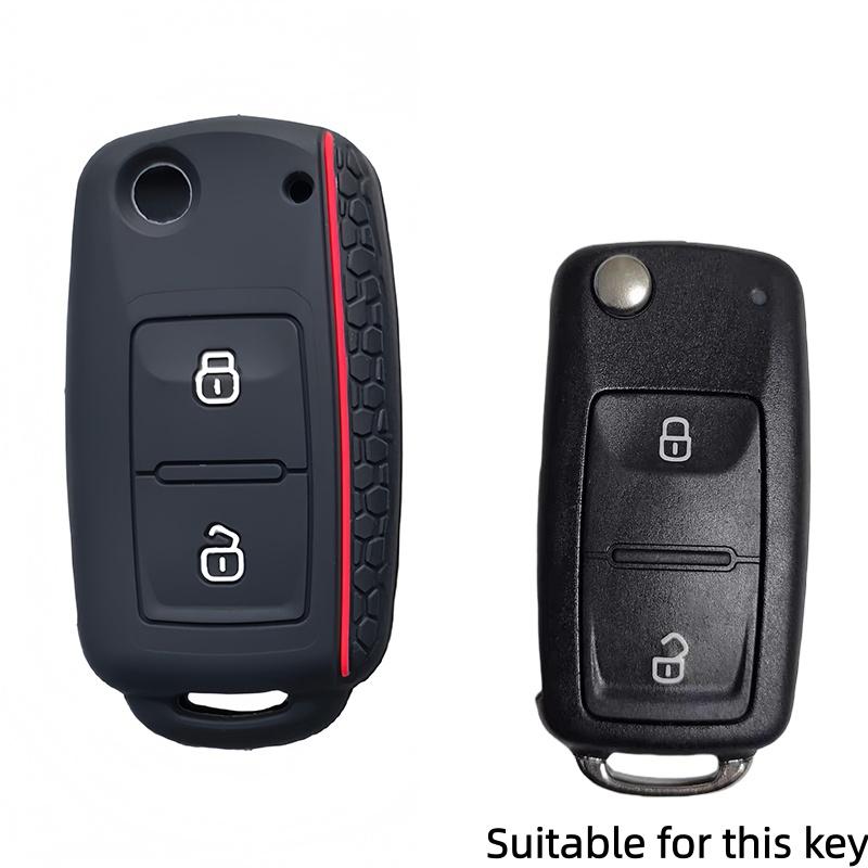 

Silicone Car Key Case Cover Shell For Vw Volkswagen Amarok Polo Golf 4 5 6 Mk4 Mk6 Bora Jetta Altea Alhambra Passat B5 B6 B7