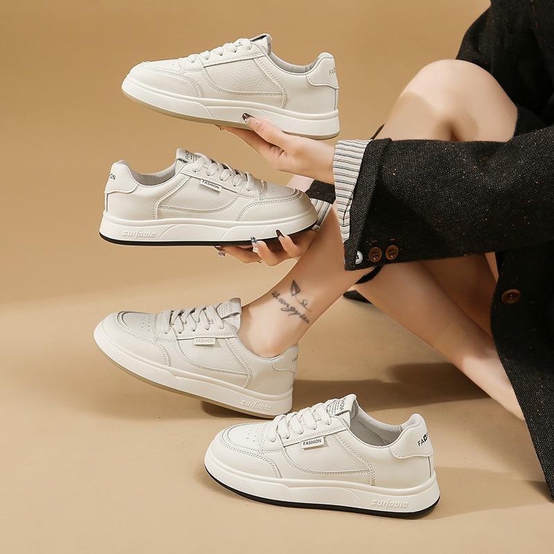 Little white shoes women's season new super fire thicksoled softsoled women's shoes board shoes women's versatile casual sports shoes
