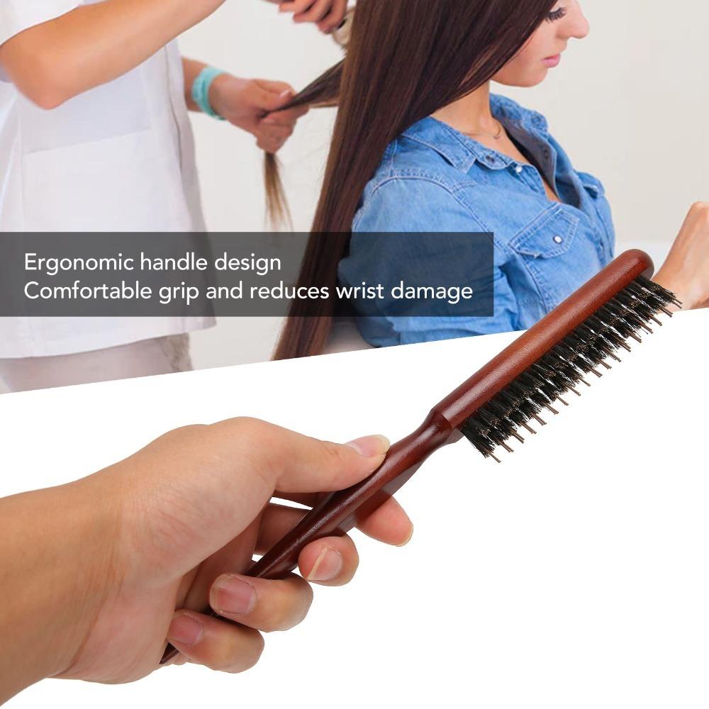 Nylon Hairs Hair Parting Comb Professional Styling Comb Hairdressing Tool Teasing Comb Salon Use