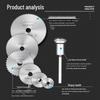 Mini High-Speed Steel Saw Blade for Wood, Plastic, and PVC - Fits Electric Grinders and Hand Drills