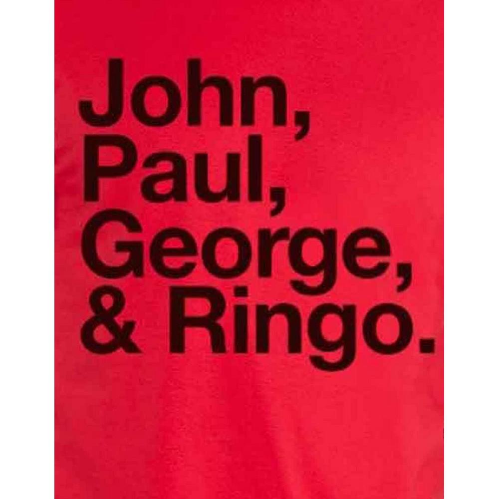 The Beatles Unisex Adult John Paul George & Ringo T-Shirt