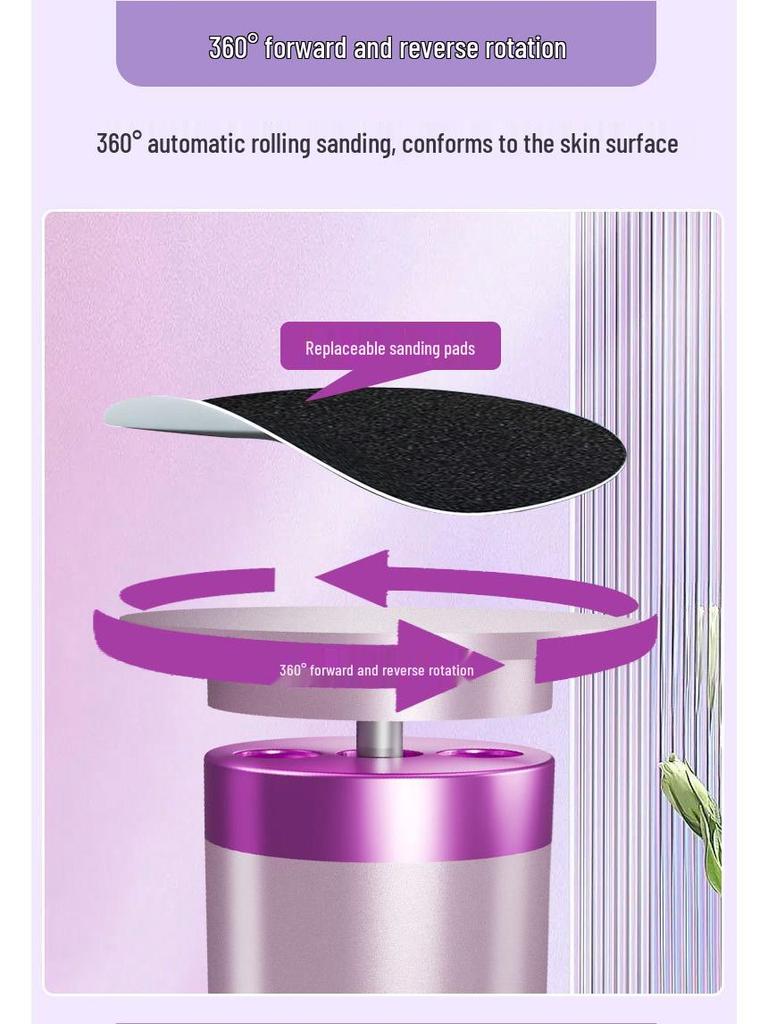 Portable Electric Foot Grinder & Dead Skin Remover for Home and Salon Use - Perfect for Foot Care and Nail Treatment