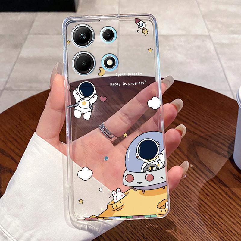 For Infinix Note 30 Case X6833B X6716B X6711 Note30 5G Lovely Cartoon Transparent Soft TPU Phone Case For Infinix Note 30 Cover