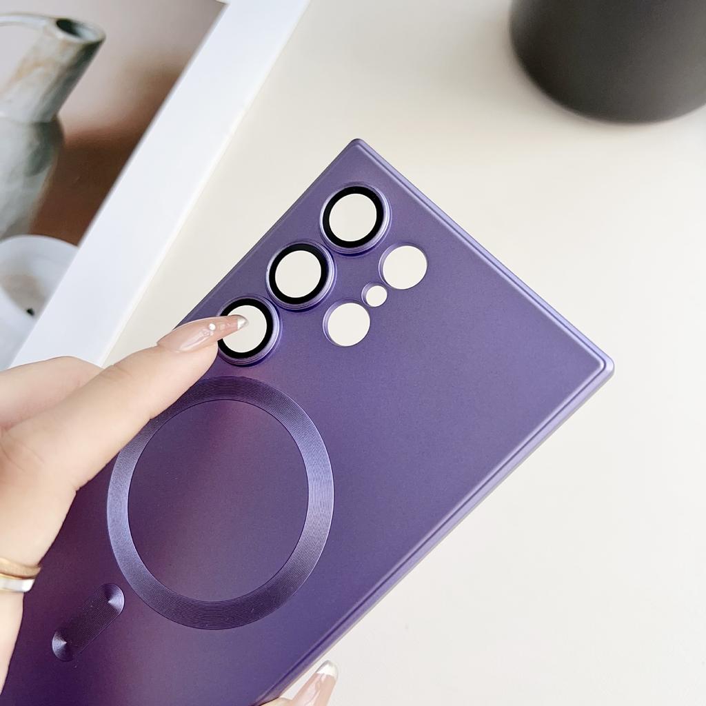 Suitable for Samsung S24ultra Liquid Mobile Phone Case S23ultra Note20 Ultra Magnetic Silicone Case Wireless